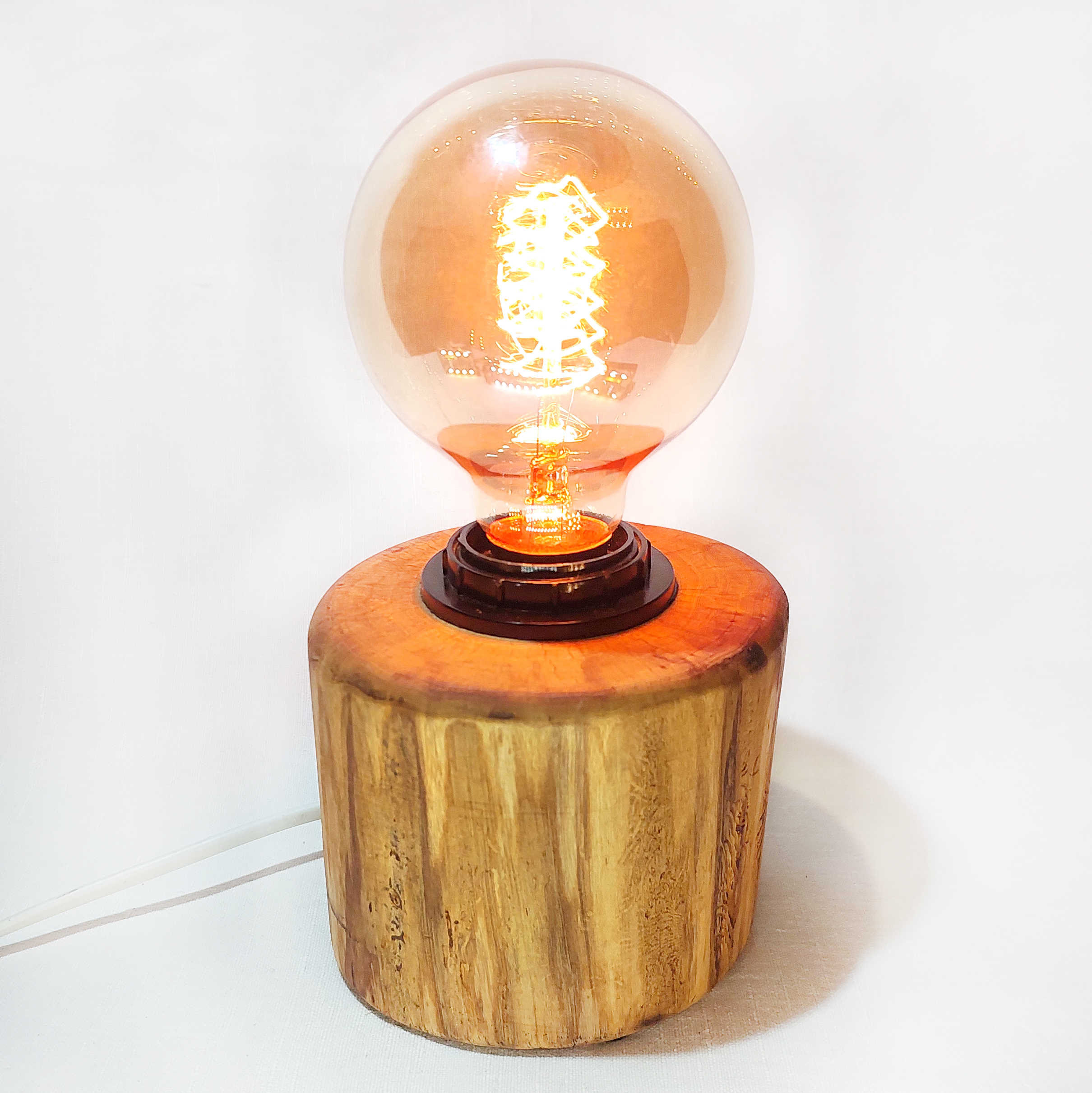 Ручна робота, світильник з дерева, лампа Едісона G80